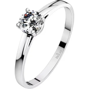 Prsten Diona WW Safír (4 mm) - zásnubní prsten z bílého zlata se safírem
