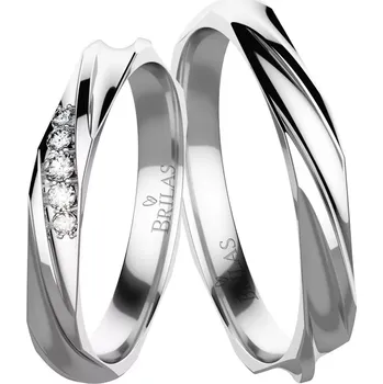 Prsten Bristol White - snubní prsteny z bílého zlata