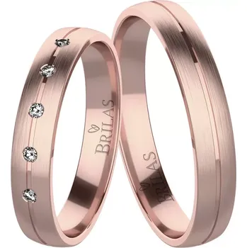 Prsten Sarah Red - snubní prsteny z červeného zlata