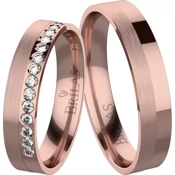 Prsten Blanka Red - snubní prsteny z červeného zlata