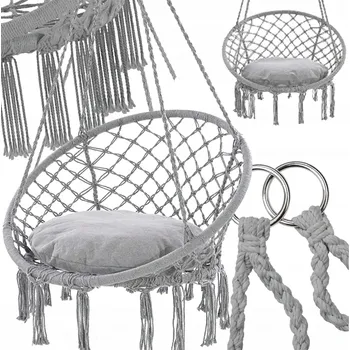 Zahradní houpačka Real Home Závěsné křeslo + polštářek