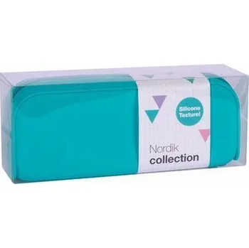 Penál Penál Nordic, tyrkysová modrá, se zipem, silikon, APLI 18415 Apli