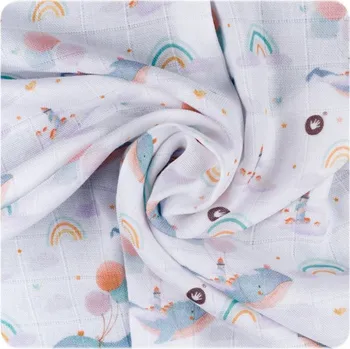 látková plena Kikko Bambusové pleny XKKO BMB 70x70 Digi MIX 3ks Sky Whale