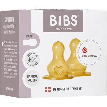 BIBS BIBS kaučukové savičky na kojeneckou lahev 2 ks rýchly průtok