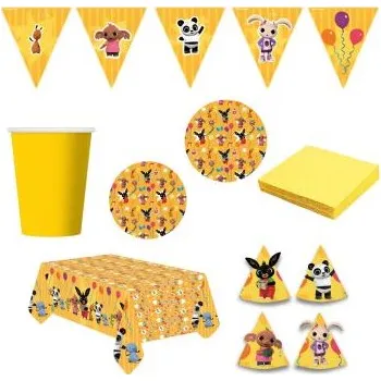 Party dekorace Dětská narozeninová sada Králíček Bing - 10 osob