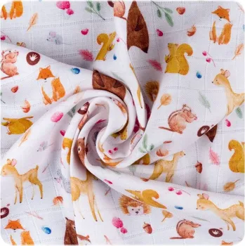 látková plena Kikko Bambusové pleny XKKO BMB 70x70 Digi MIX 3ks Wild Forest