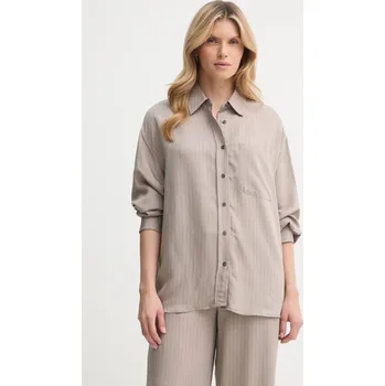 Pánská košile Košile American Vintage OKY06BE25 béžová 80X, vel. M/L