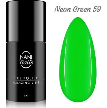 Lak na nehty NANI gel lak Amazing Line 5 ml - Neon Green
