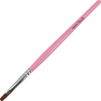 Kosmetický štětec NANI štětec na gel, vel. 6, Economy - Pastel Pink