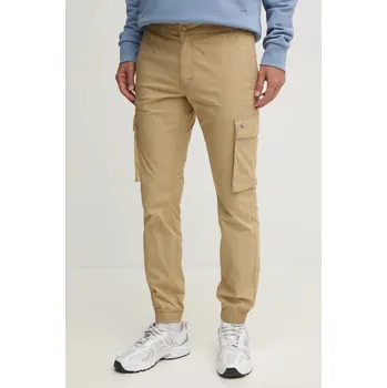 Pánské kalhoty Kalhoty Calvin Klein Jeans J30J326438 béžová 80X, vel. 30