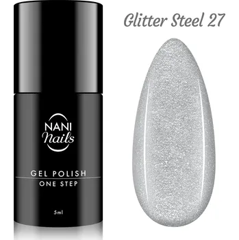 Lak na nehty NANI gel lak One Step 5 ml - Glitter Steel