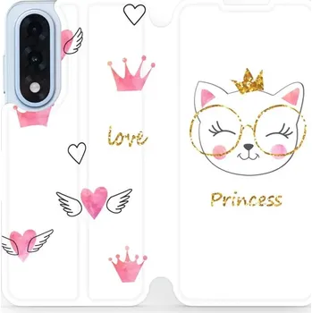 Pouzdro na mobilní telefon Flipové pouzdro Mobiwear - OnePlus Nord 5 - MH03S Kočička princess (Knížkové flip pouzdro, obal, kryt na mobil OnePlus Nord 5 - MH03S Kočička princess, materiál Umělá kůže + TPU - ochrana 360°, stojánek, silikonová vanička, magnetické zavírání)