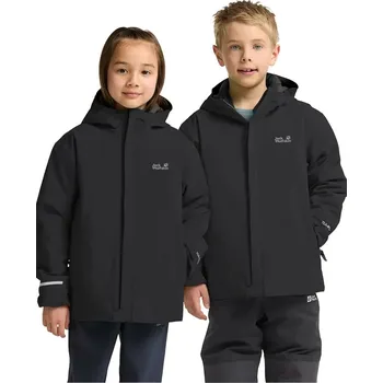 Chlapecká bunda Bunda Jack Wolfskin FLOWLINE SKI JKT KIDS A65317.116.152 černá 99X, vel. 128