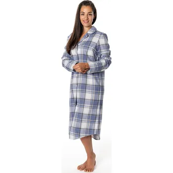 Dámská noční košile LUIZ Dámská flanelová noční košile Monika 258 - VLNA - Velikost: L