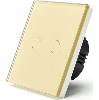 vypínač DOTYKOVÝ SPÍNAČ SVĚTLA ZIGBEE 2K DVOJITÝ S NULOVÝM VODIČEM A ZESILOVAČEM SIGNÁLU