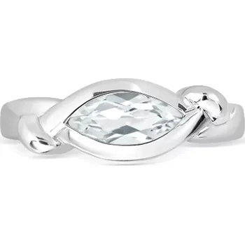 Prsten Chili S White Topaz - prsten ze stříbra s bílým topazem