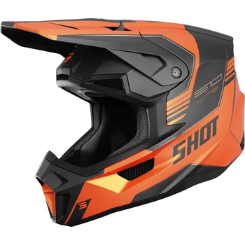 Helma na motorku Motokrosová helma Shot Lite S10 matná oranžová