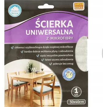 Utěrka Mikrovláknová Utěrka Home Brite (mikrovlákno) v balení po 1 ks šedá