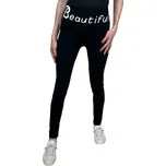 Aimainir Dámské černé legíny s vyšším pasem BEAUTIFUL Barva: Černá, Velikost: S-M