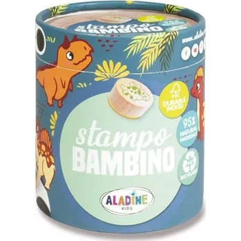 Dětské razítko Dětská dřevěná razítka Aladine Stampo Bambino, 8 ks - Dinosauři