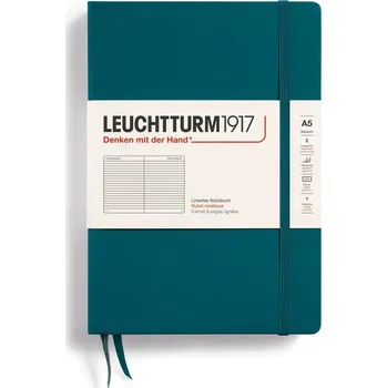 Notes A5 Leuchtturm zelený