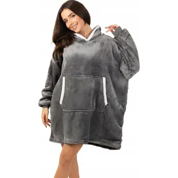 Pánská mikina TEPLÁ MIKINA MIKINOVÁ DEKA DEKA 2 V 1 SILNÁ XXL KOŽEŠINOVÁ FLÍSOVÁ MIKINA fleecová mikina s kapucí VELKÁ