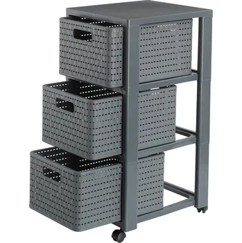 Komoda Koupelnový regál Rotho antracit 32,5 x 37,5 x 71,2 cm