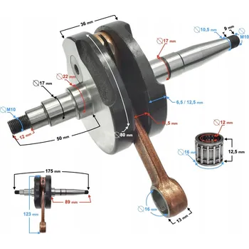 Kliková hřídel Moretti KLIKOVÁ HŘÍDEL pro SIMSON S-50