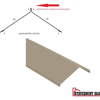 Kartáč pro zvířata Hřeben s koněm rš: 625mm délka 2m (hřeben pro uchycení hromosvodu)