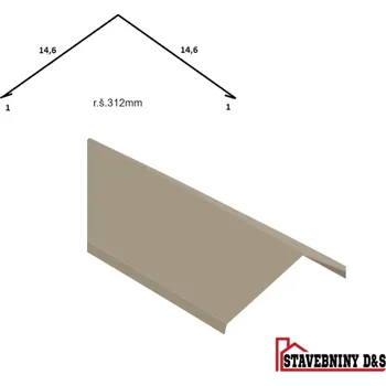 Hřebenáč 312 mm délka 2 m
