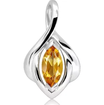 Přívěsek Amáta S Golden Citrine - stříbrný přívěsek s citrínem