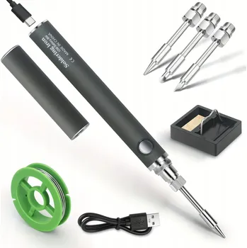 IP kamera Przenośna lutownica z mini wyświetlaczem cyfrowym a akumulatorem USB DIY