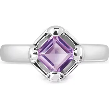 Prsten Hilarie S Ametyst - prsten ze stříbra s ametystem