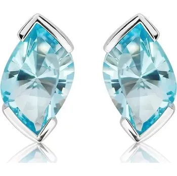 Šperk Elim S Blue Topaz - stříbrné náušnice s modrým topazem