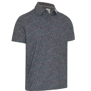 Pánské tričko CALLAWAY All Over Chevron Confetti pánské tričko černé Velikost oblečení: L + Dárková krabička týček