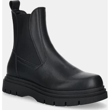 Pánské tenisky Kožené kotníkové boty Guess FERGIE FMFFER.LEA10.BLACK černá 99X, EUR 43