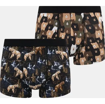 Boxerky Boxerky Medicine 2-pack pánské, více barev RW25-BIM702 vícebarevná MLA, vel. S