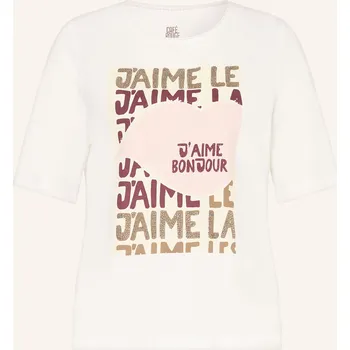 Dámské tričko Oui Dámské Tričko S Ozdobnými Kamínky, bílá, 46