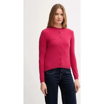 Dámský svetr Kardigan s příměsí vlny United Colors of Benetton růžová barva, 102HD502B 42X, vel. L