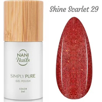 Lak na nehty NANI gel lak Simply Pure 5 ml - Shine Scarlet