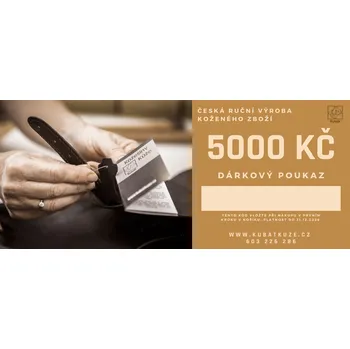 Dárkový potravinový koš Kubát - Dárkový poukaz KUBÁT - 5000Kč