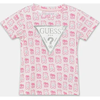 Dívčí oblečení Dětské tričko Guess H1YT00.K6YW1 růžová 30X, vel. 92