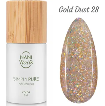 Lak na nehty NANI gel lak Simply Pure 5 ml - Gold Dust