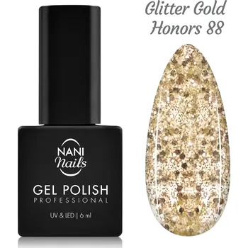 Lak na nehty NANI gel lak 6 ml - Glitter Gold Honors