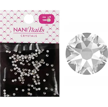 NANI kamínky SS6 100 ks - Crystal