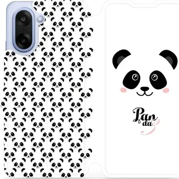 Pouzdro na mobilní telefon Flipové pouzdro Mobiwear - OnePlus Nord CE5 - M030P Panda Amálka (Knížkové flip pouzdro, obal, kryt na mobil OnePlus Nord CE 5 - M030P Panda Amálka, materiál Umělá kůže + TPU - ochrana 360°, stojánek, silikonová vanička, magnetické zavírání)