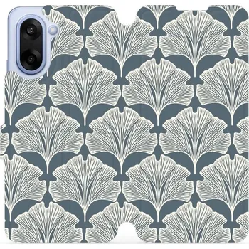 Pouzdro na mobilní telefon Flipové pouzdro Mobiwear - OnePlus Nord CE5 - VA43S Lístky jinanu (Knížkové flip pouzdro, obal, kryt na mobil OnePlus Nord CE 5 - VA43S Lístky jinanu, materiál Umělá kůže + TPU - ochrana 360°, stojánek, silikonová vanička, magnetické zavírání)