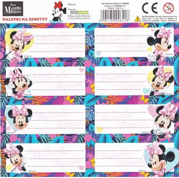 samolepka Samolepky na zápisník Minnie Mouse Derform 1 ks