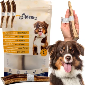 Pamlsek pro psa Přírodní Žvýkací Kost z Parohu pro Psa VELKÁ PAMLSEK VELIKOST L PLNÁ MINERÁLŮ