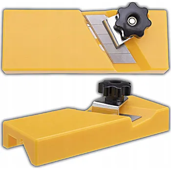 Elektrický hoblík Hoblík na hrany sádrokartonu, ořezávač a srážeč hran G/K desek, 144x48x40 mm